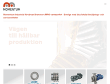 Tablet Screenshot of momentum-industrial.com